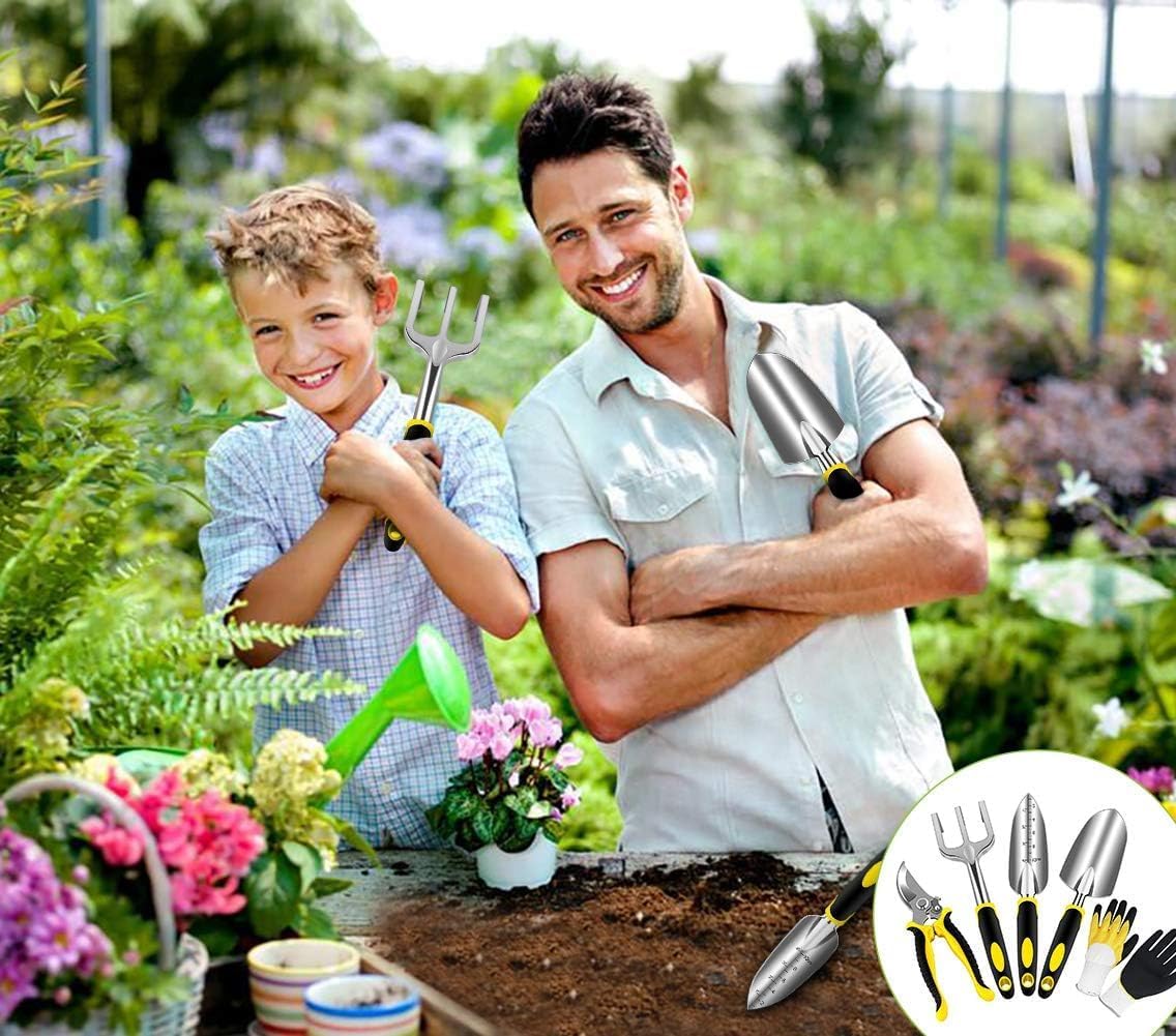 AGAKY 5‑Piece Gardening Tool Set with Gloves