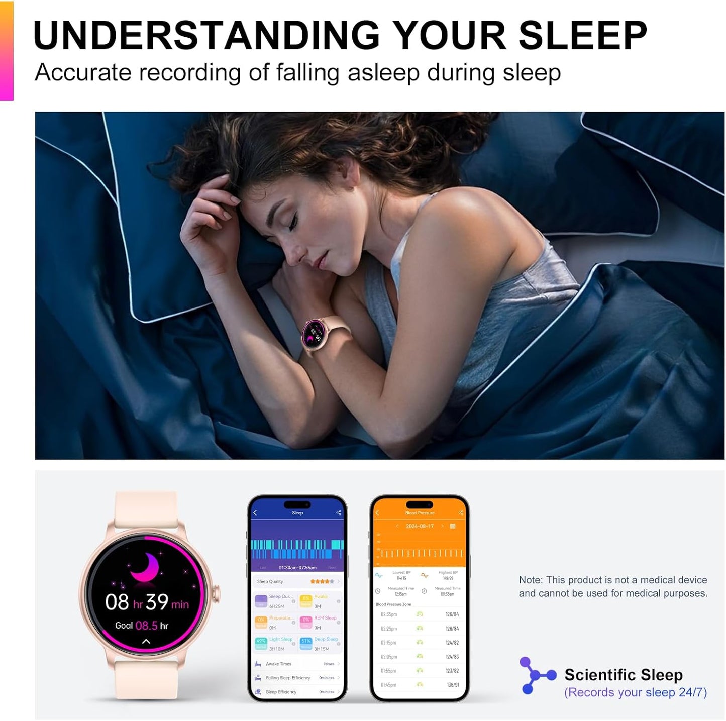 ZPPSNFIT 1.43″ AMOLED Smart Watch With Fitness Tracker & Heart Rate Monitor