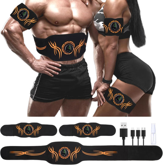 UIHOL EMS Abs Muscle Stimulator Trainer – Adjustable Intensity Core Generator