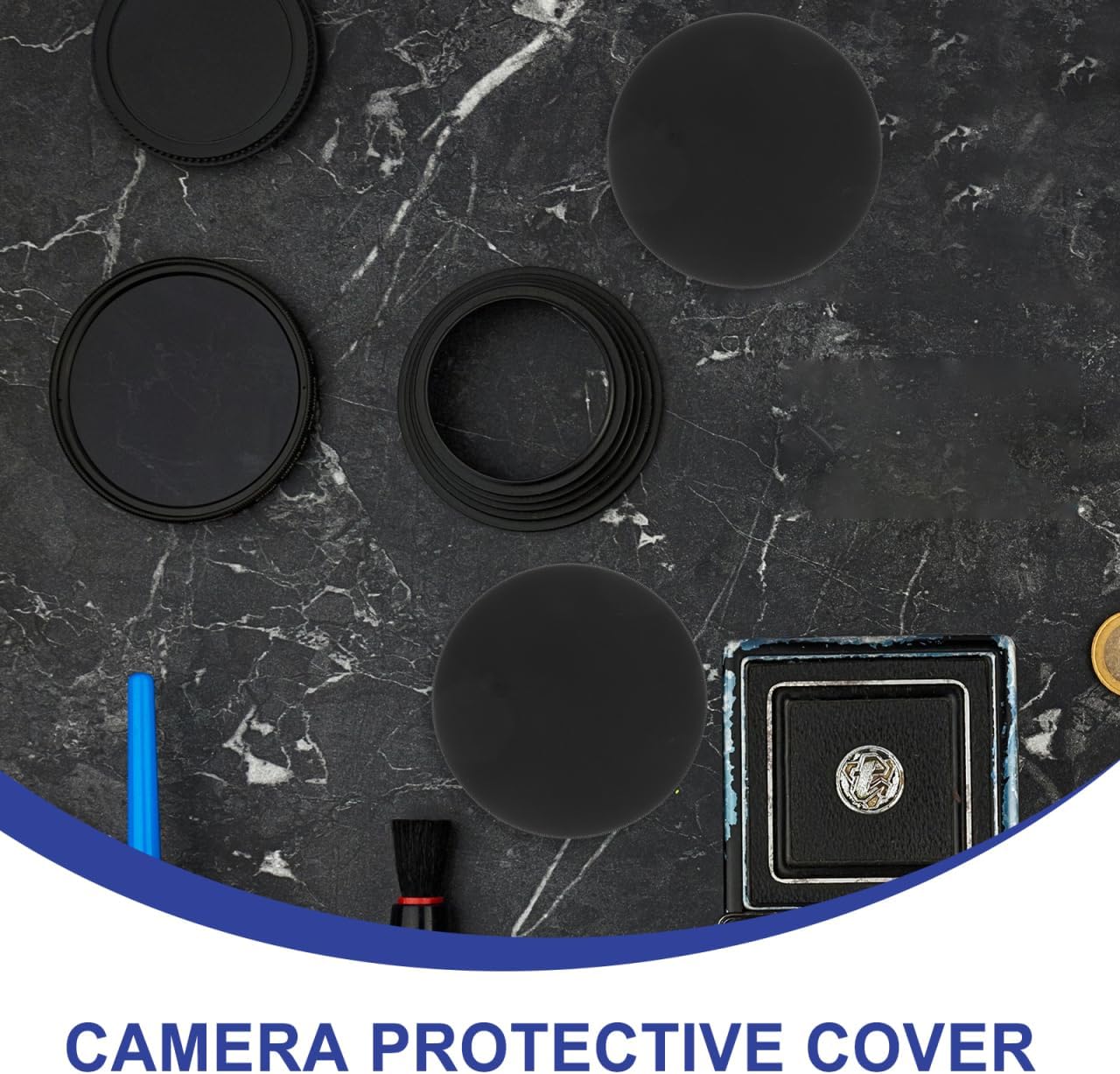 SOLUSTRE 77mm Camera Filter Protective Storage Case Lens Cover Box