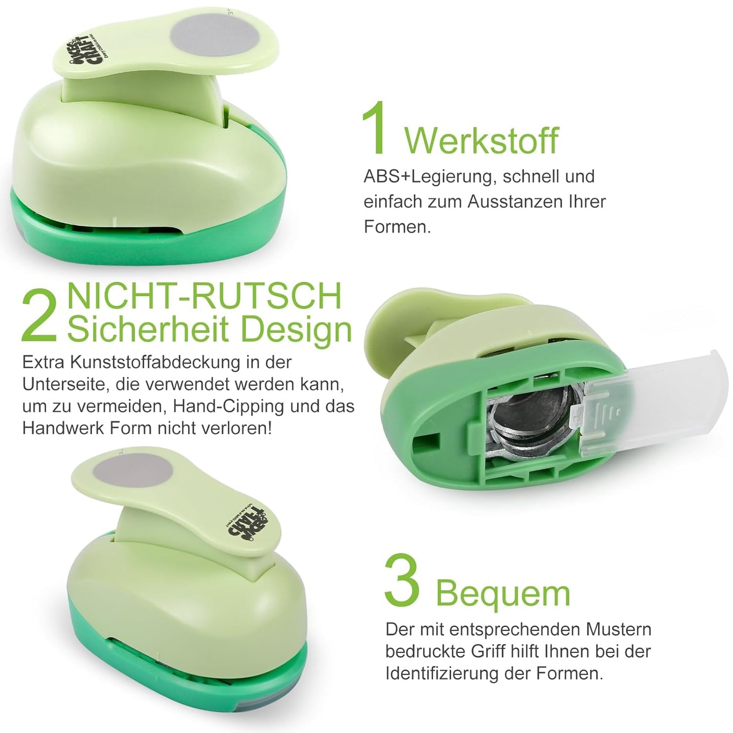 UCEC 3" Circle Paper Punch – Large Craft Hole Punch for Scrapbooking & DIY