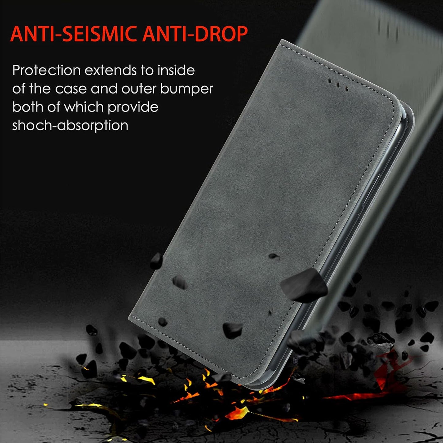 OPPO A60 5G / A40 4G Wallet Case PU Leather Magnetic Flip Cover B0DGQHZ99Q