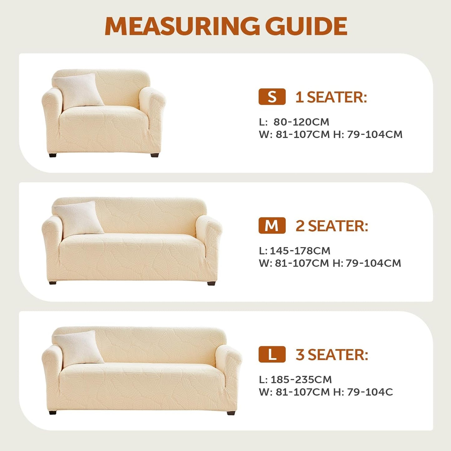 Tokokimo 100% Waterproof 2-Seater Sofa Cover Stretch Non-Slip