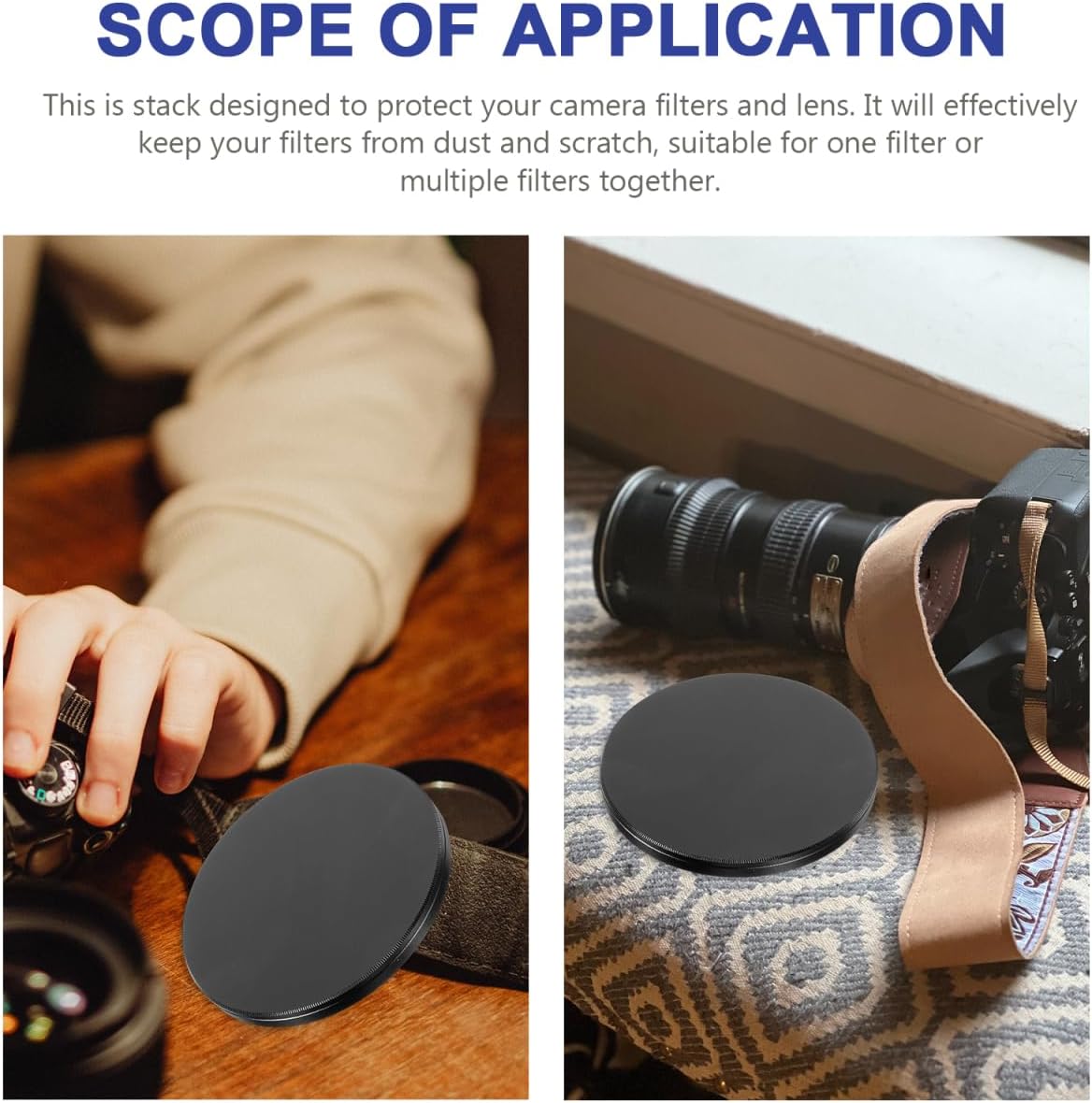 SOLUSTRE 77mm Camera Filter Protective Storage Case Lens Cover Box