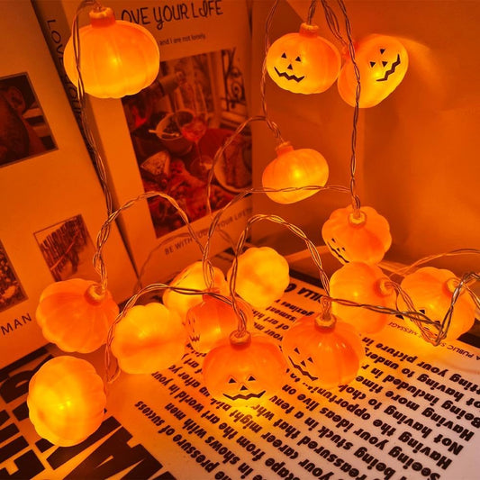 PAWARSO Halloween Pumpkin String Lights 3m 20 LED Waterproof
