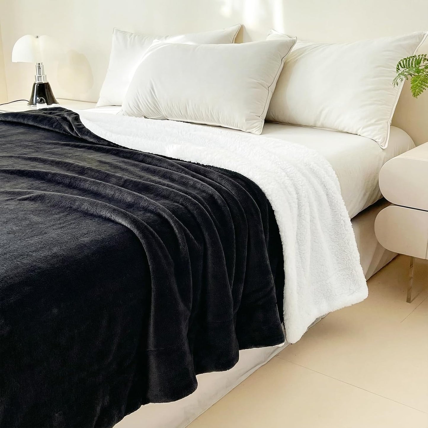Sherpa Fleece Throw Blanket Soft Warm Sofa Bed Reversible Cosy Throw