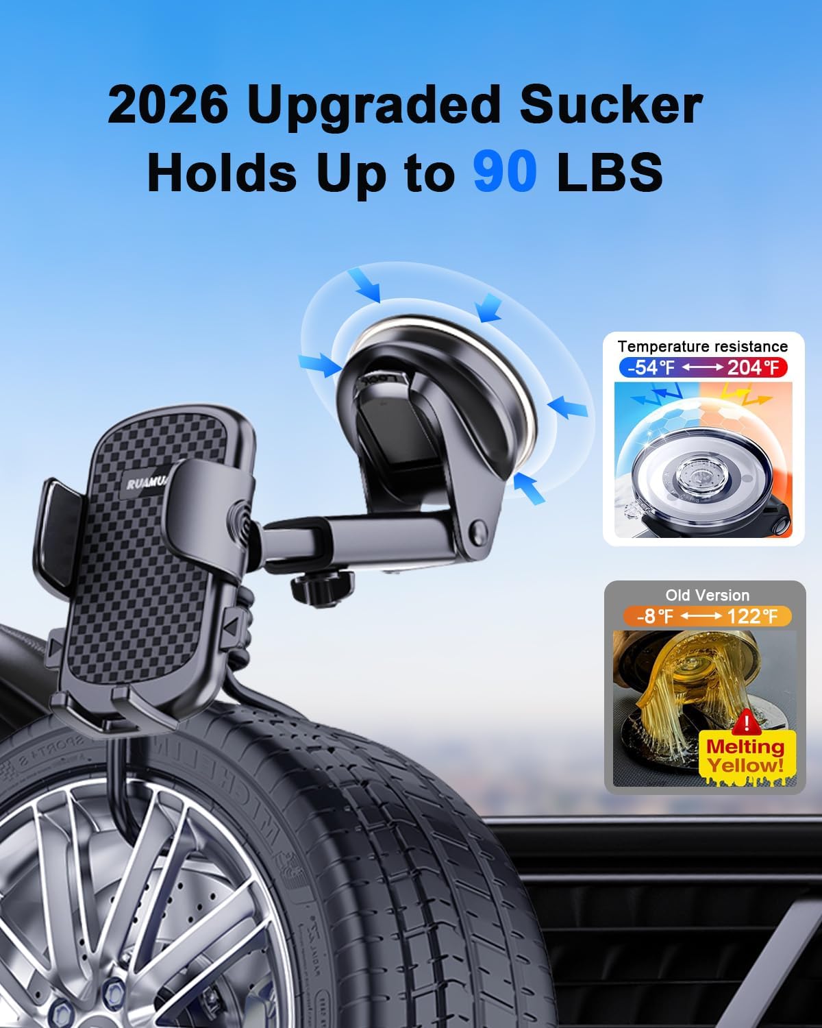 Car Phone Holder Windscreen Dashboard Vent Mount Universal Mobile Stand