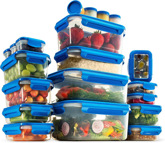 FineDine 40‑Piece Airtight Food Storage Containers Set | Leakproof BPA‑Free