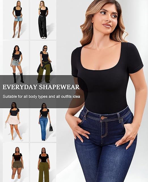 Shapewear Thong Bodysuit Tummy Control Seamless Slimming Body Shaper