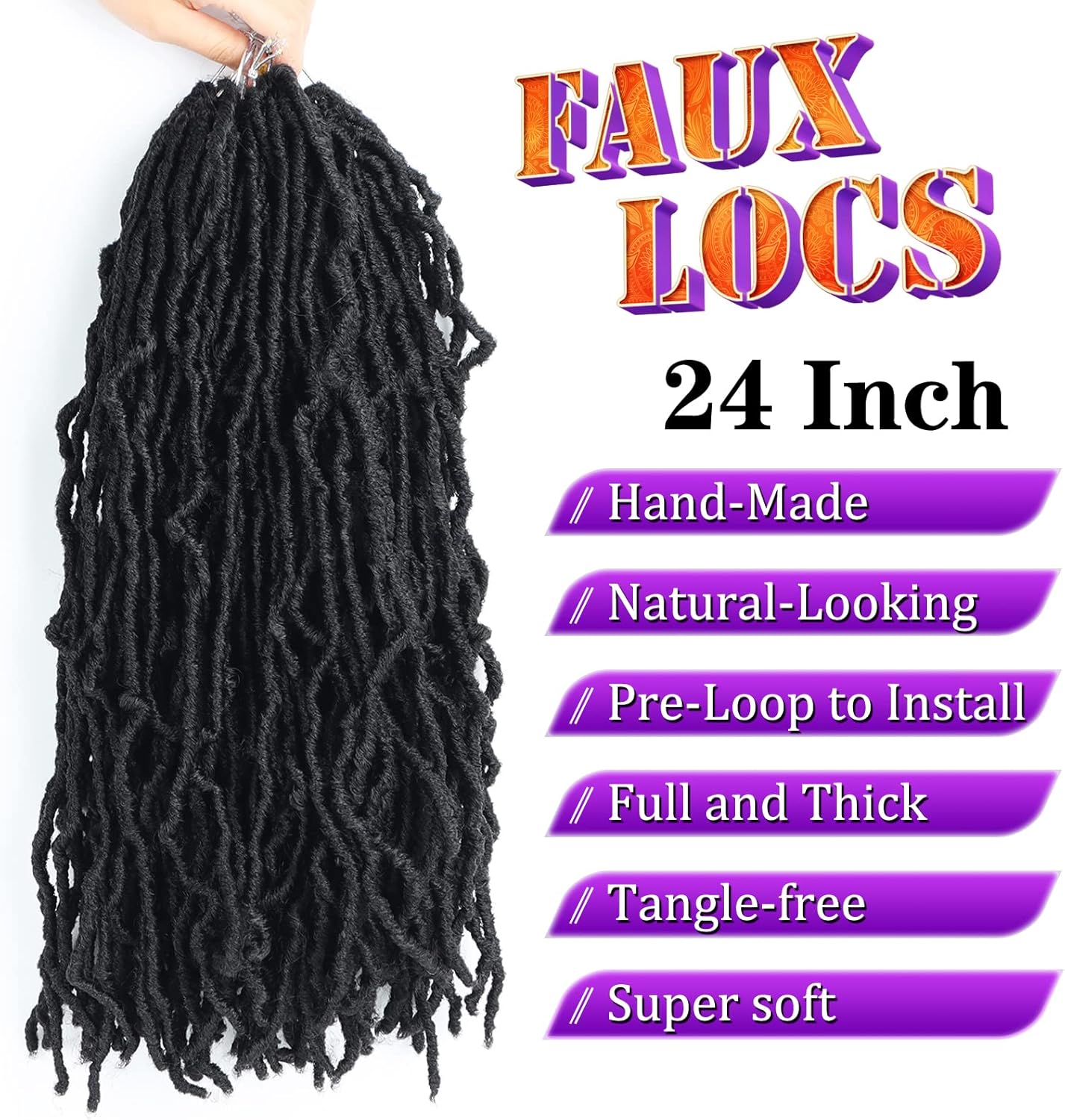 Crochet Pre Looped Goddess Box Braids Synthetic Hair Extensions