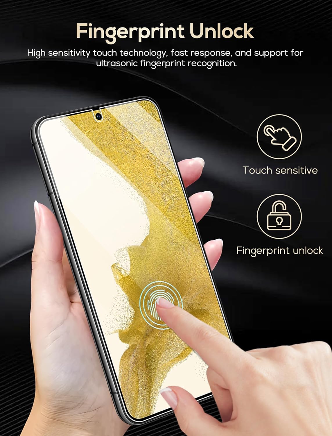 Rvciby Tempered Glass Screen Protector Bubble Free Anti Scratch