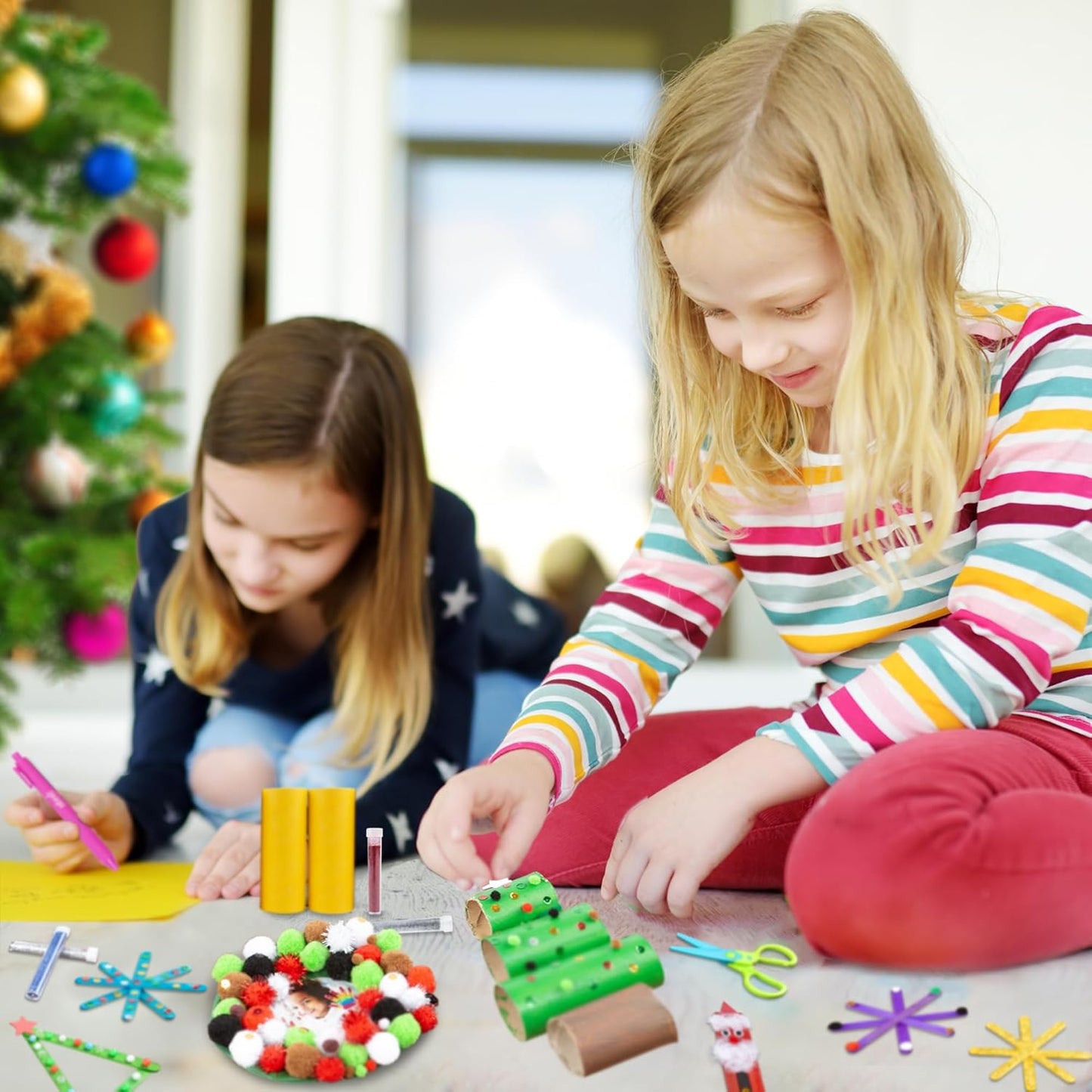 abeec Giant Christmas Craft Box 1200pcs Kids Art Set DIY Decorations