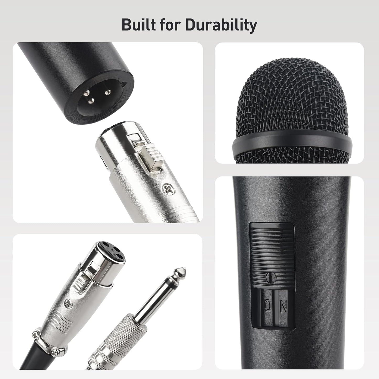 Cable Matters 2-Pack Cardioid Dynamic Vocal Microphones