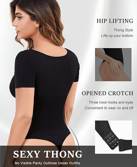 Shapewear Thong Bodysuit Tummy Control Seamless Slimming Body Shaper