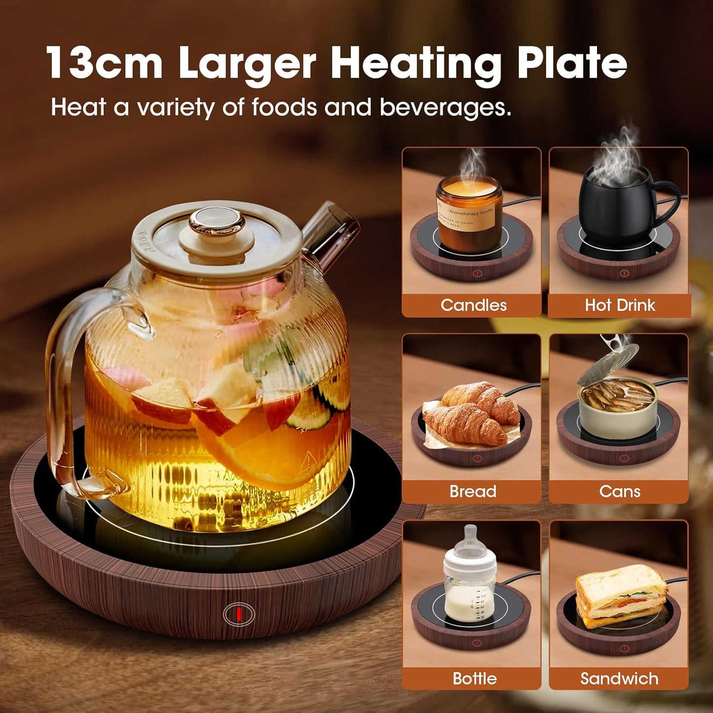 Electric Mug Warmer Coffee Cup Heater Desk Temperature Control USB MW401