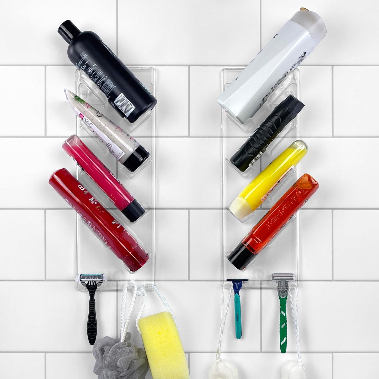 No Drill Shower Caddy Bathroom Organiser Rack 2 Pack Rustproof