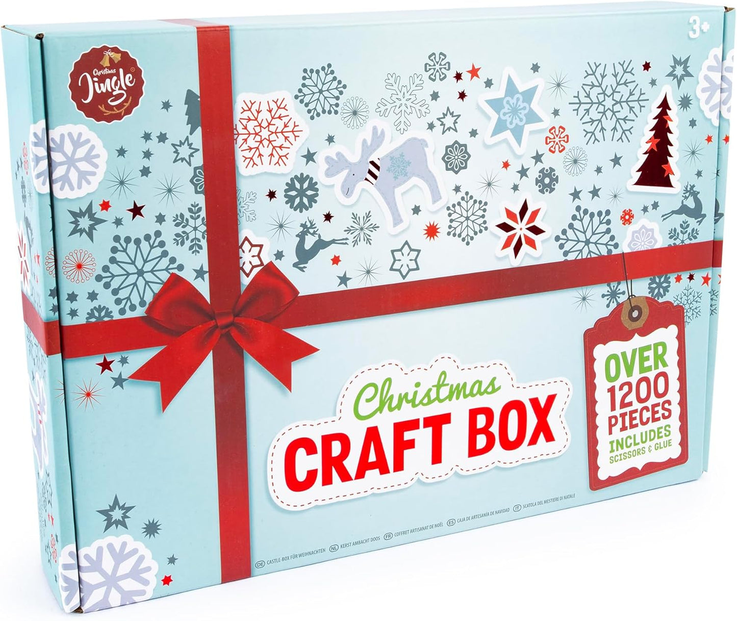 abeec Giant Christmas Craft Box 1200pcs Kids Art Set DIY Decorations