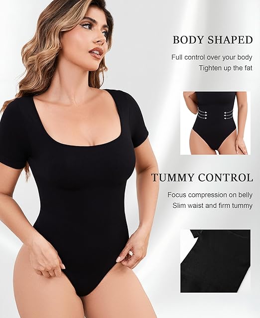 Shapewear Thong Bodysuit Tummy Control Seamless Slimming Body Shaper