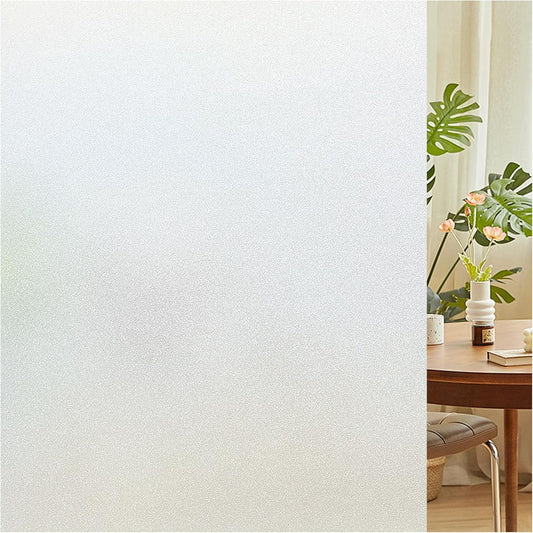 Lifetree Frosted Opaque Privacy Window Film – UV Sun‑Blocker, Static Cling