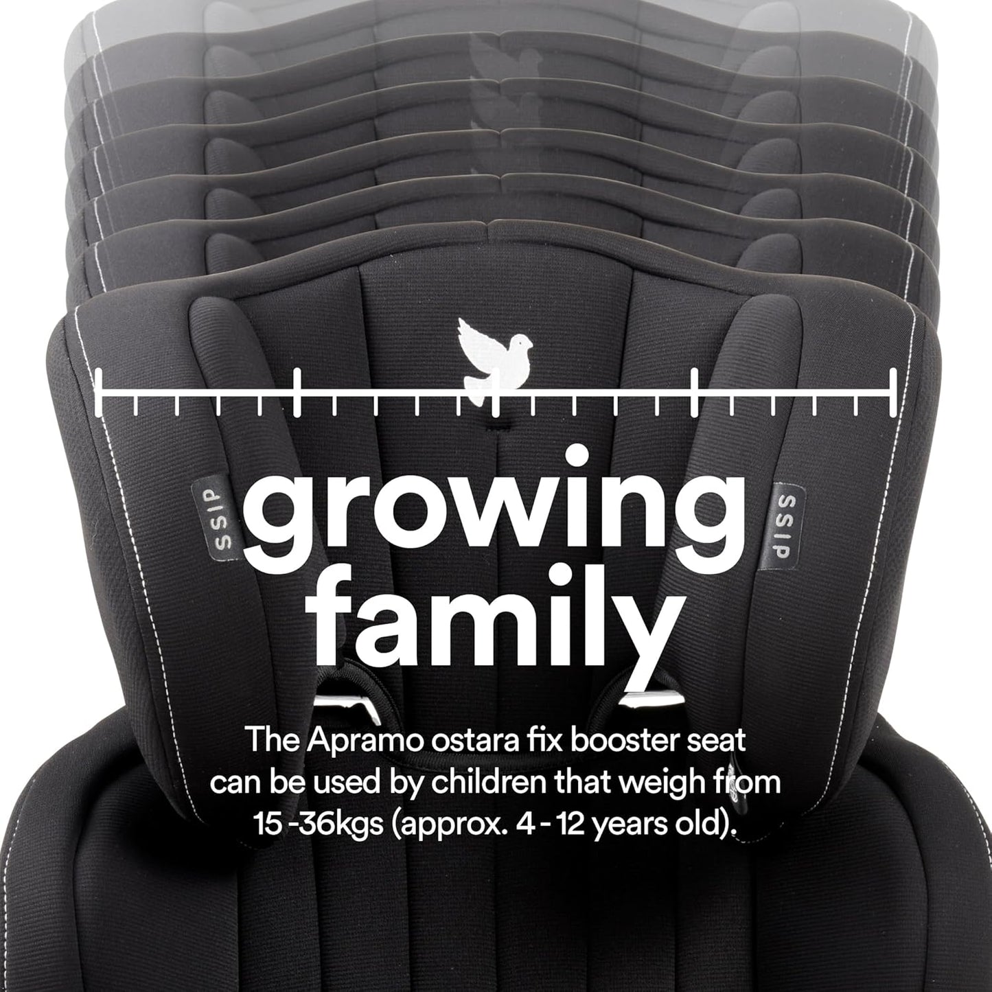 Apramo Ostara Fix Auto Eco High‑Back Booster Seat