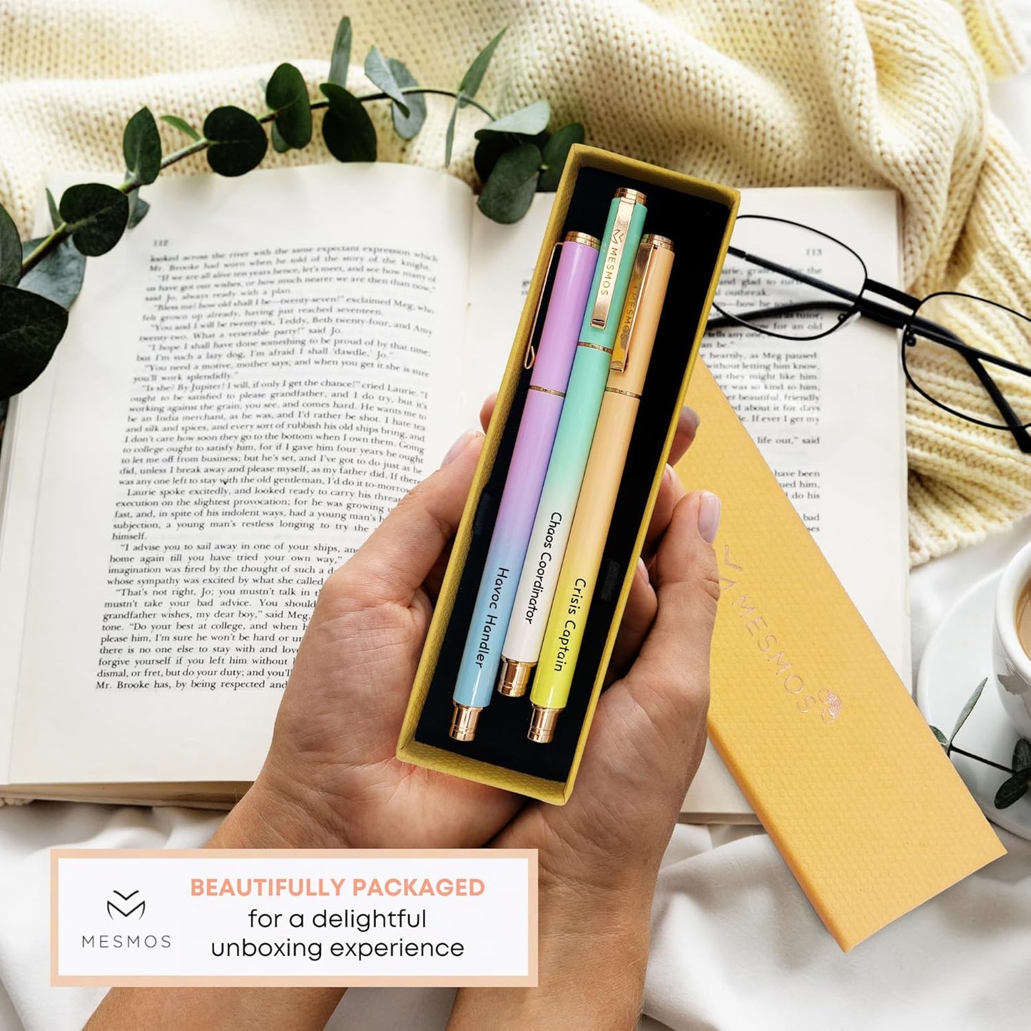 Motivational 3-Pack Gel Ink Pen Set – Chaos Coordinator Office Pens