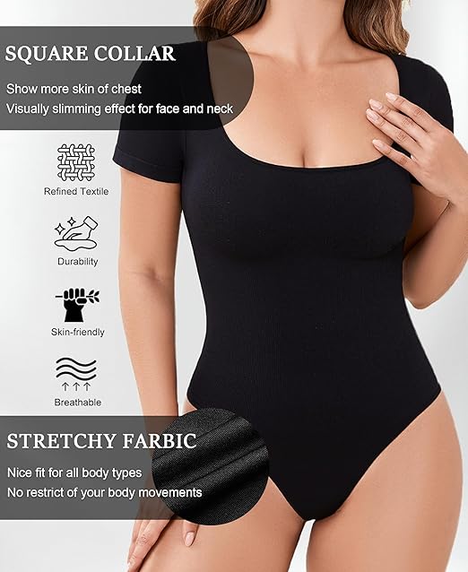 Shapewear Thong Bodysuit Tummy Control Seamless Slimming Body Shaper