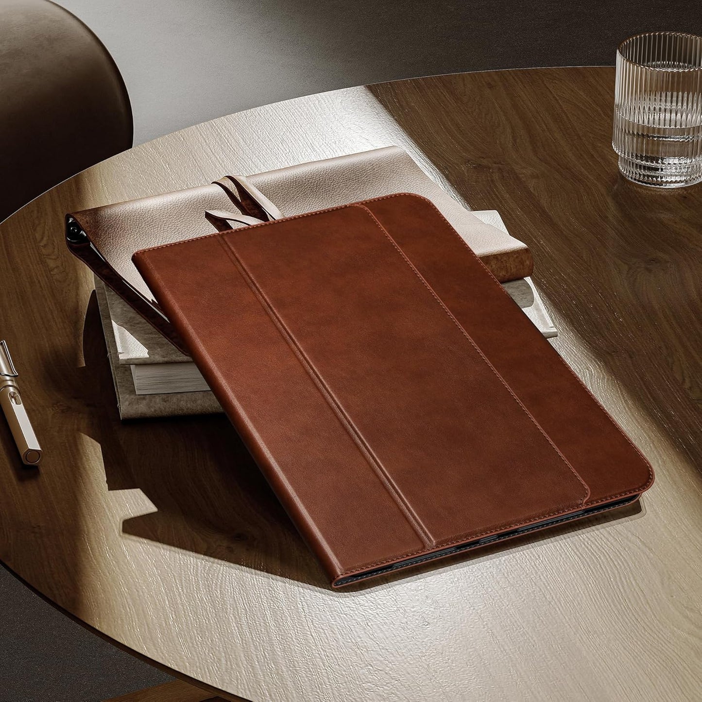 AUAUA iPad 10th/11th Gen Case Leather Stand Cover Pencil Holder