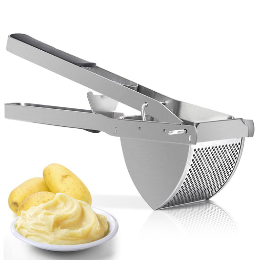 SUREWIN Stainless Steel Potato Ricer & Masher Press with Silicone Handle