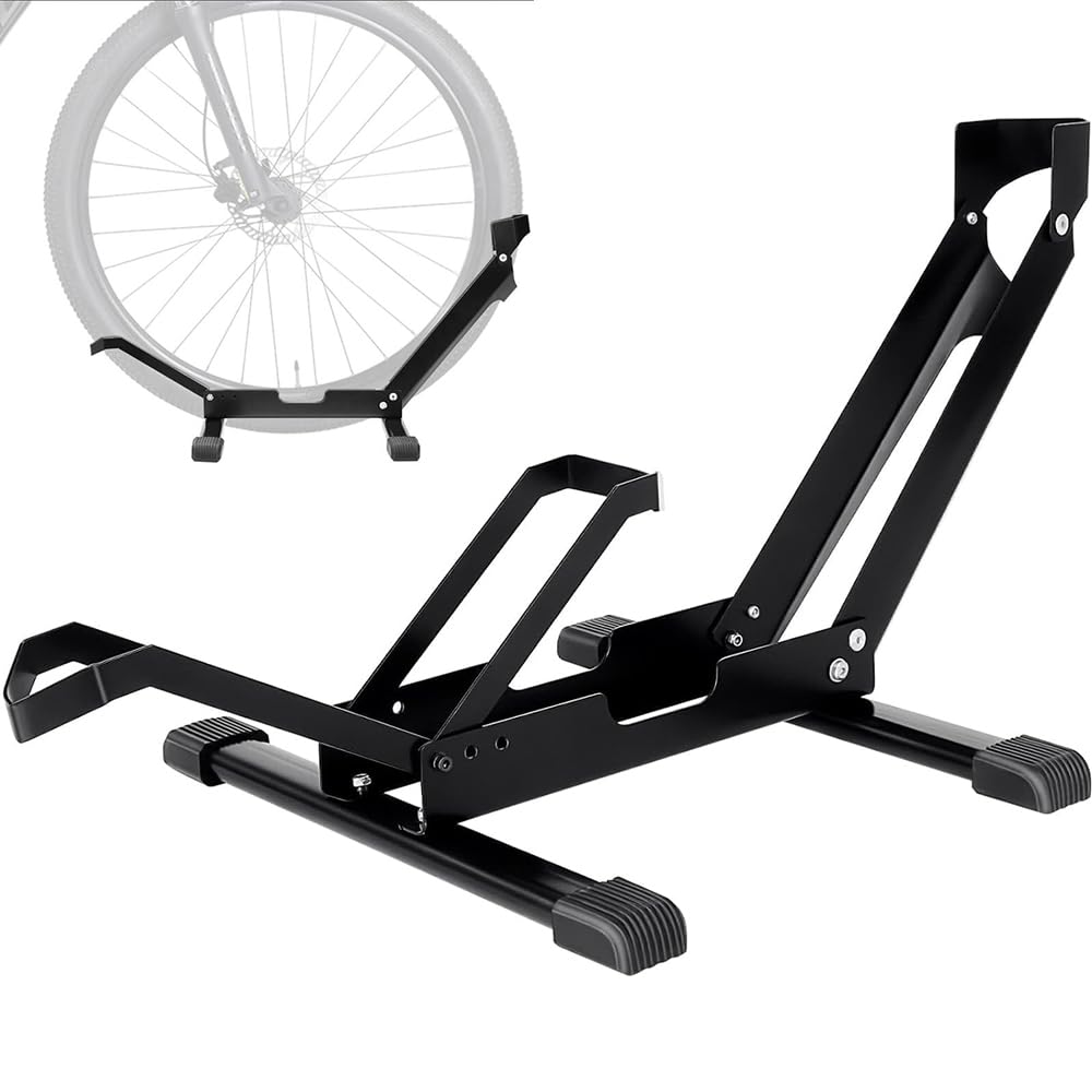 Indoor Bike Wall Mount Hooks Steel Storage Rack Fits 20–29in Bikes with Rubber