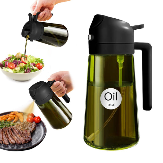 YARRAMATE 16oz Light‑Blocking Dark Oil Sprayer For Cooking Bottle