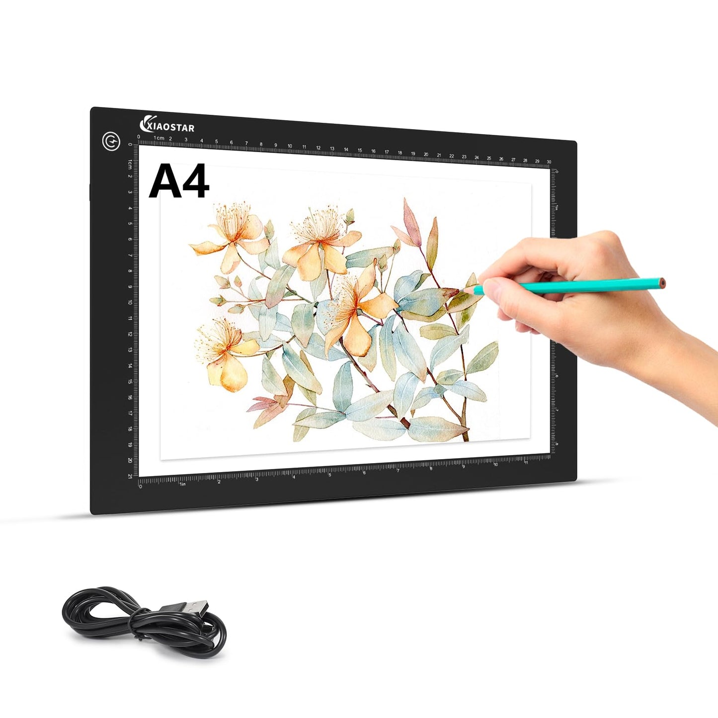 A4 LED Light Box Drawing Pad 3 Brightness Levels Tracing Board