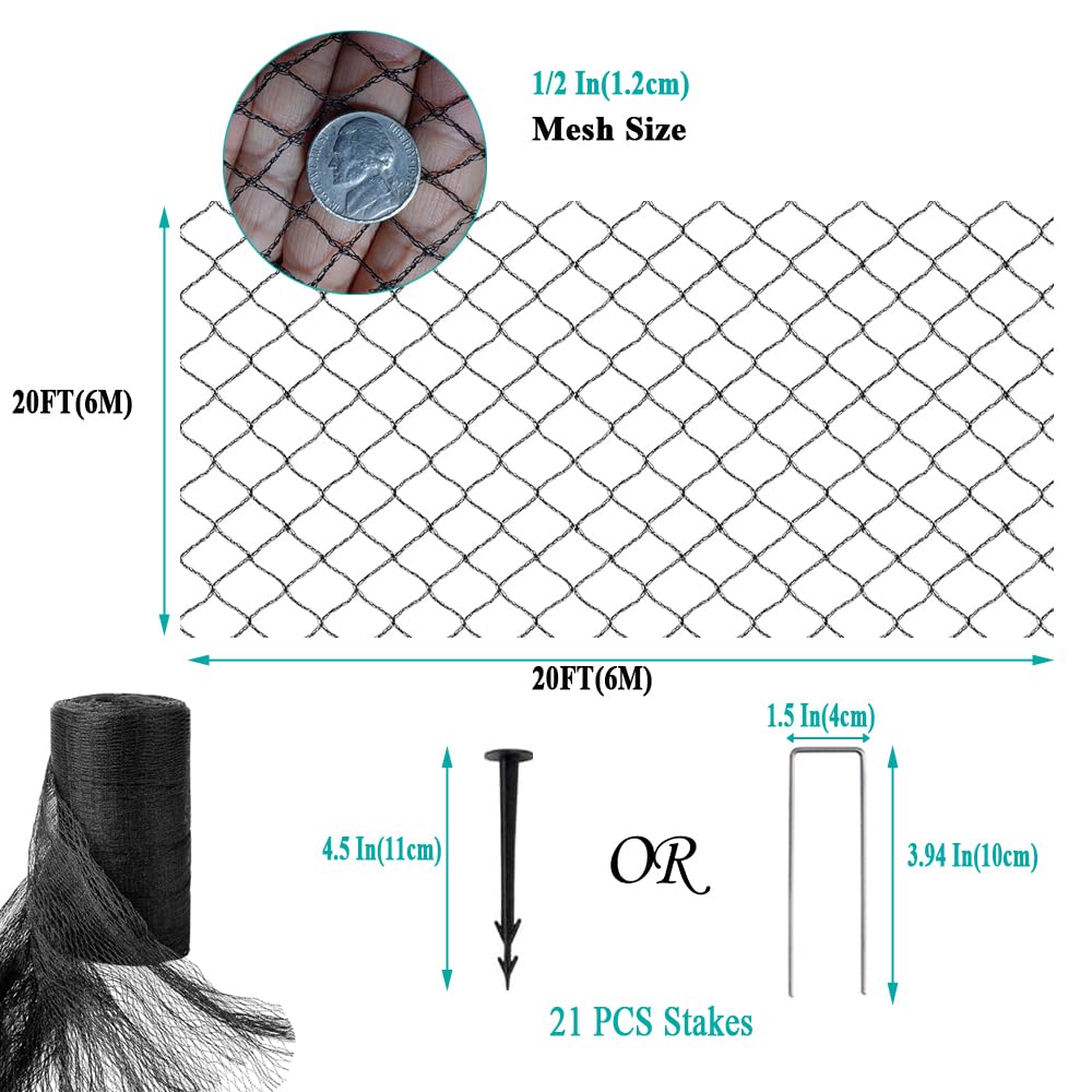 Pond Netting Fine Mesh Leaf Cover Protect Koi Fish Birds - Size Options