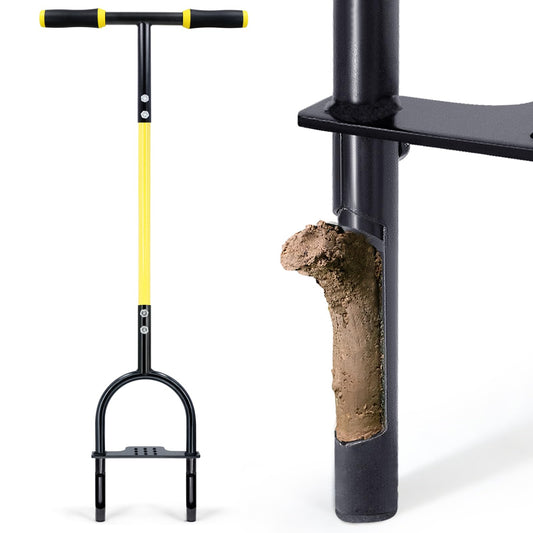 Manual Lawn Aerator Hollow Tine Coring Tool Reduces Soil Compaction