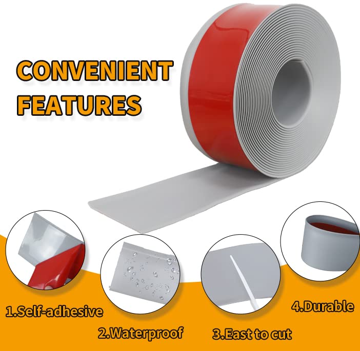 Self Adhesive Skirting Board Trim Flexible PVC Waterproof Wall Floor