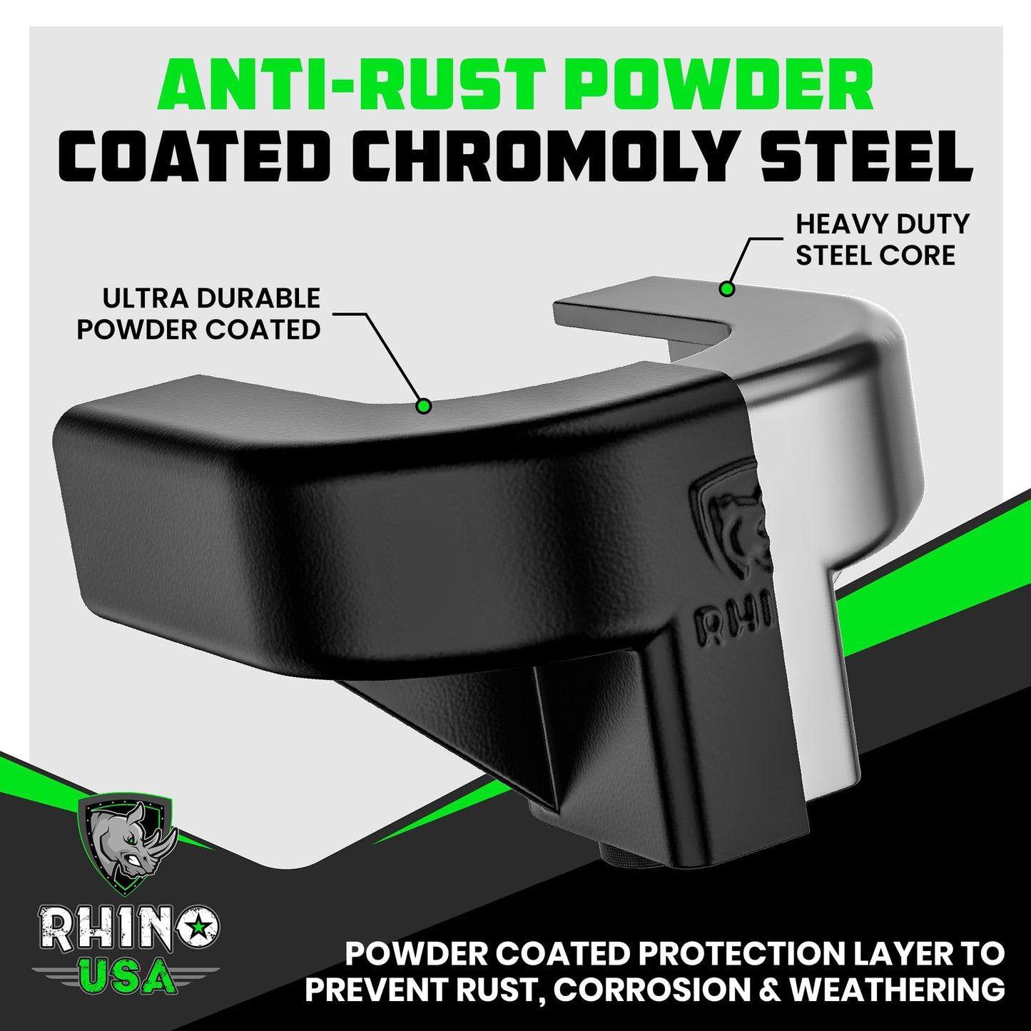 Trailer Hitch Lock Kit Heavy Duty Anti-Theft Coupler for RV, Camper, Boat & Trailer - Black 2-5/16in