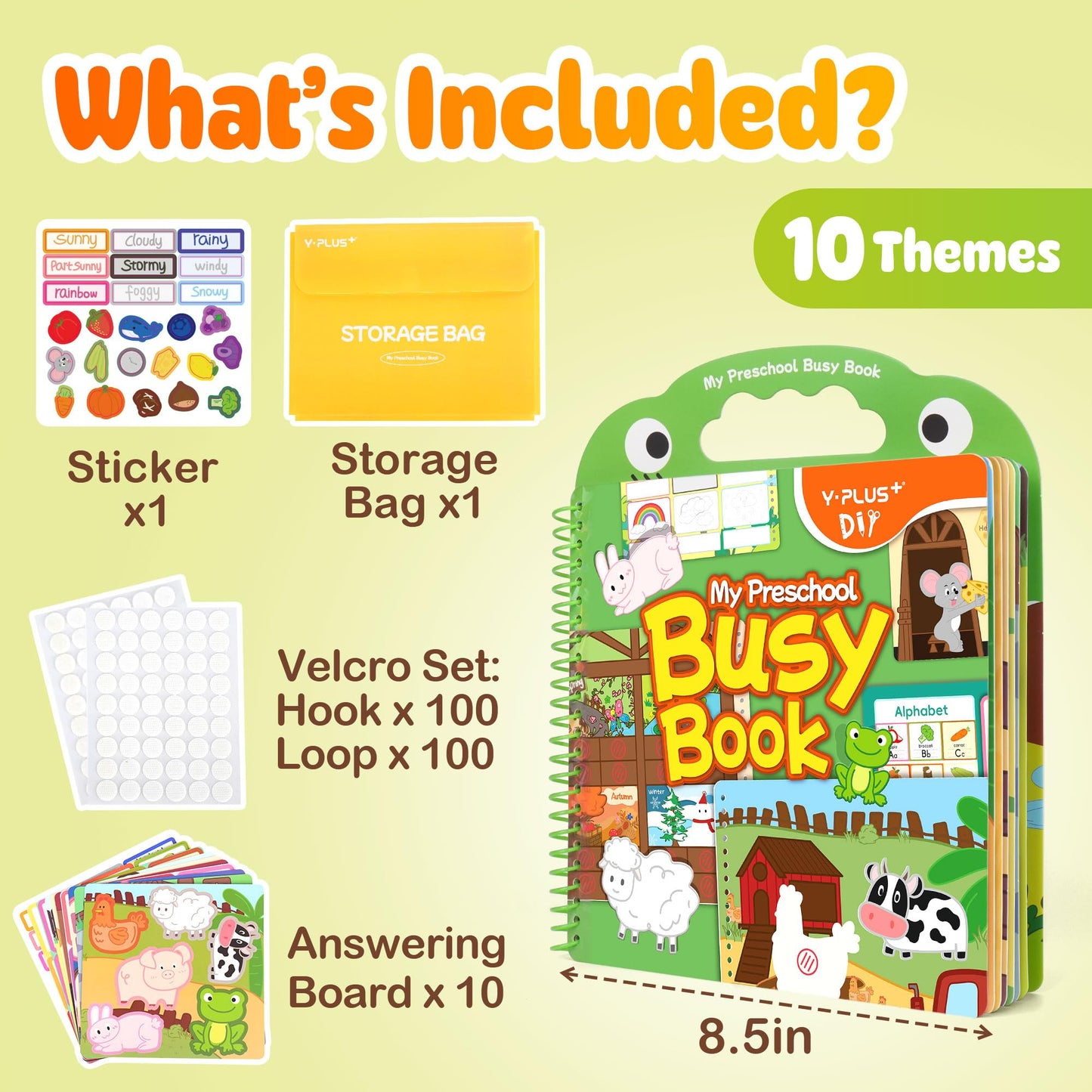 Montessori Busy Board Toddler Activity Book Sensory Learning Pages Multi