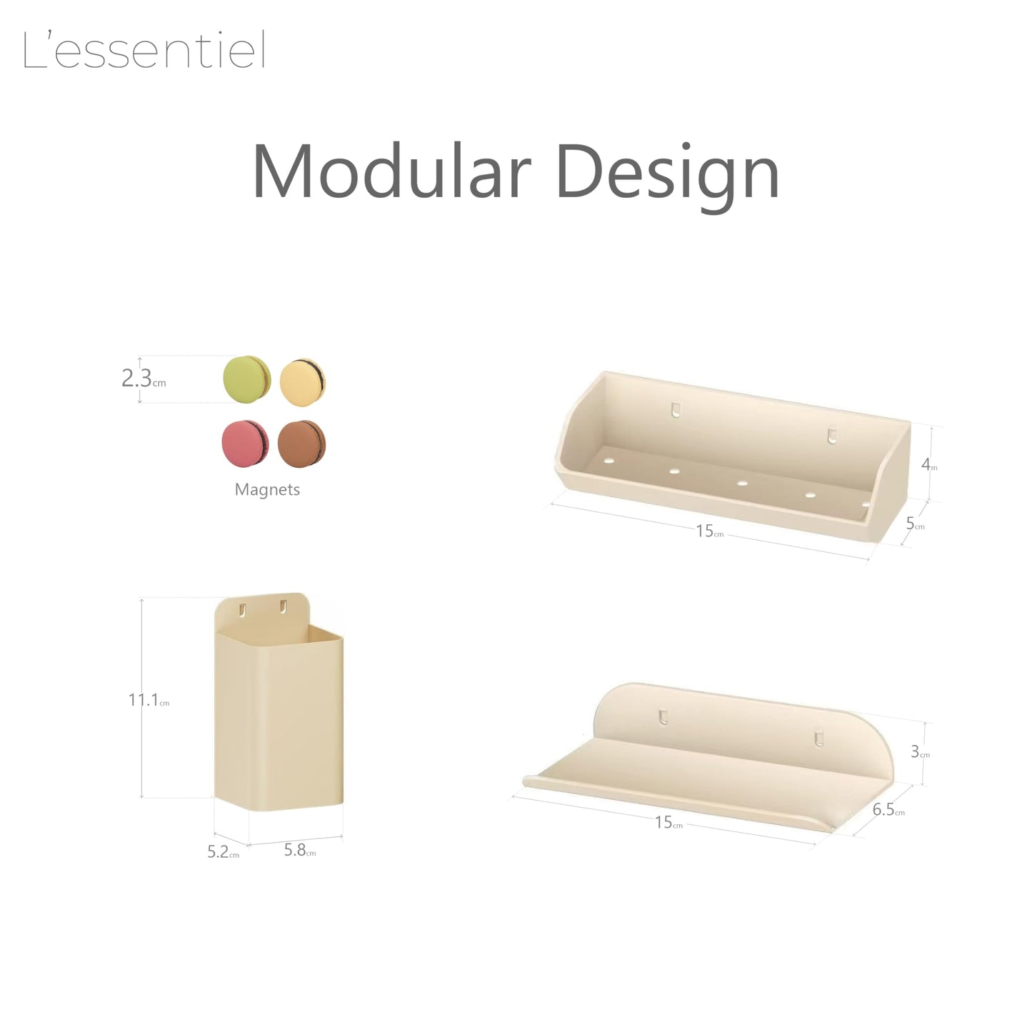Rabbit Pegboard Desk Organiser with Shelves & Colour Pegs (Freestanding)