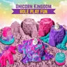 GirlZone Unicorn Kingdom Sand Kit – Creative Squishy Sand Craft Set
