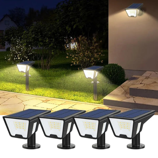 Vangue Solar Spot Lights (4 Pack) – IP68 Waterproof Garden Uplighters