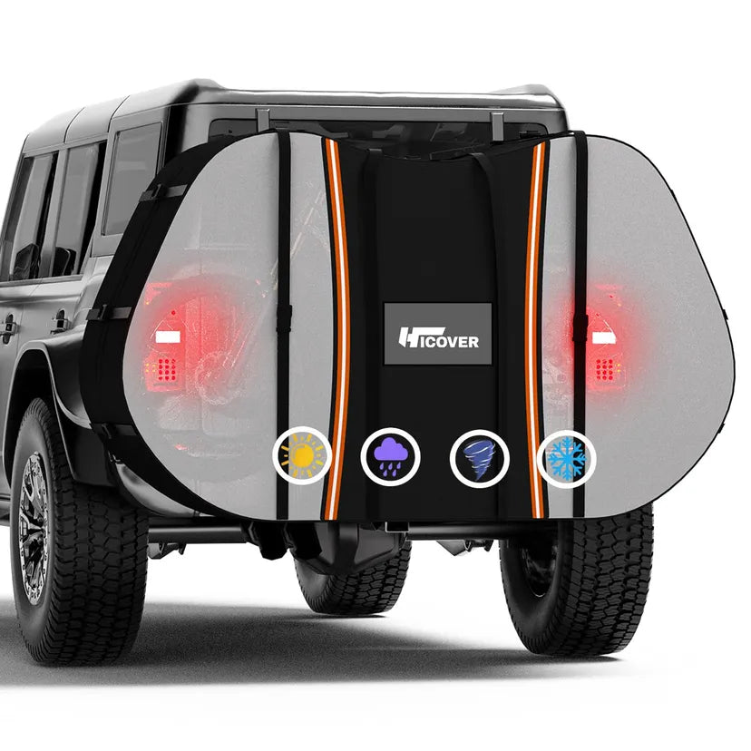 Bike Cover For Transport 2 Bikes 600D Waterproof Rack Protector Black XL