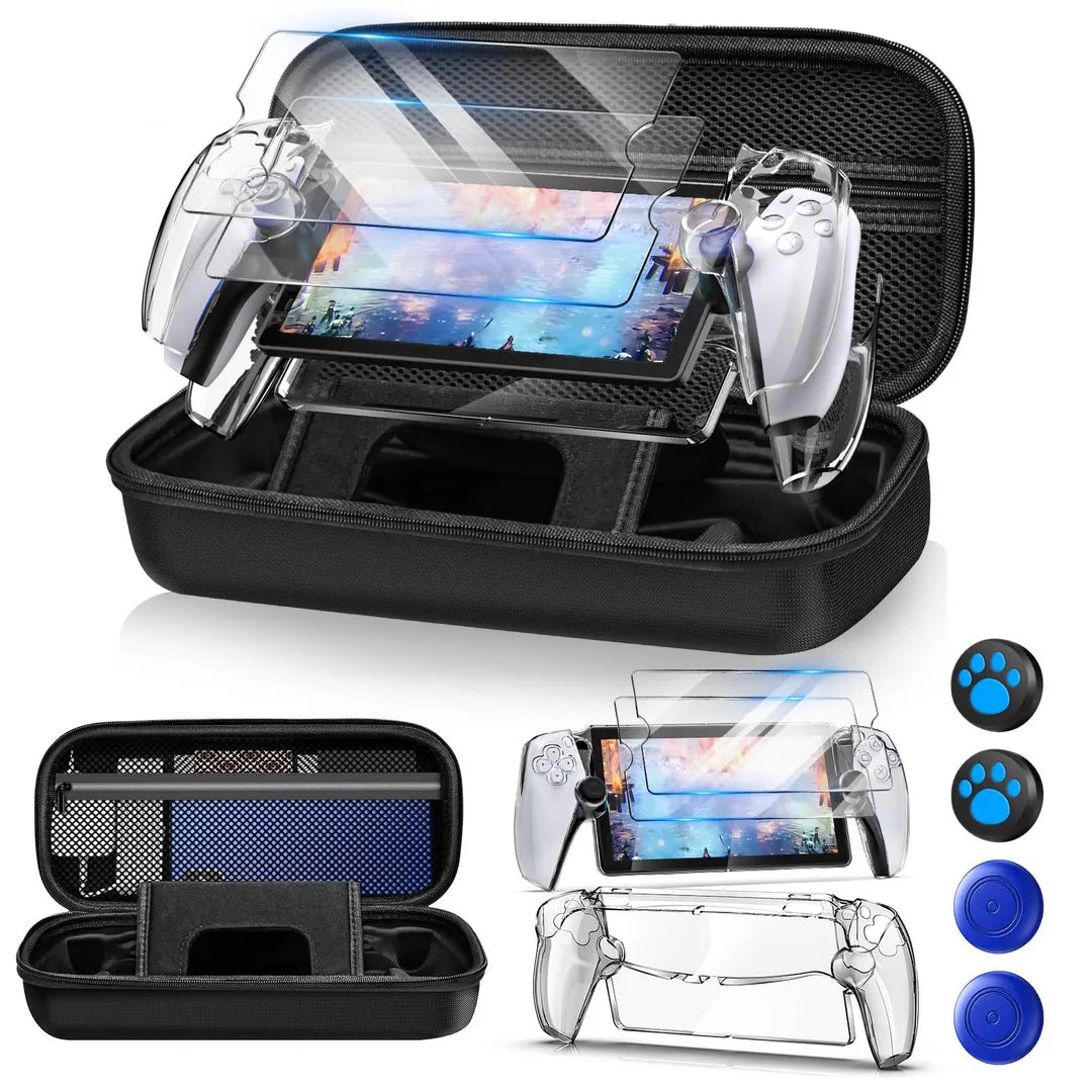 12 In 1 Accessories Set for PlayStation Portal with Hard Carry Case