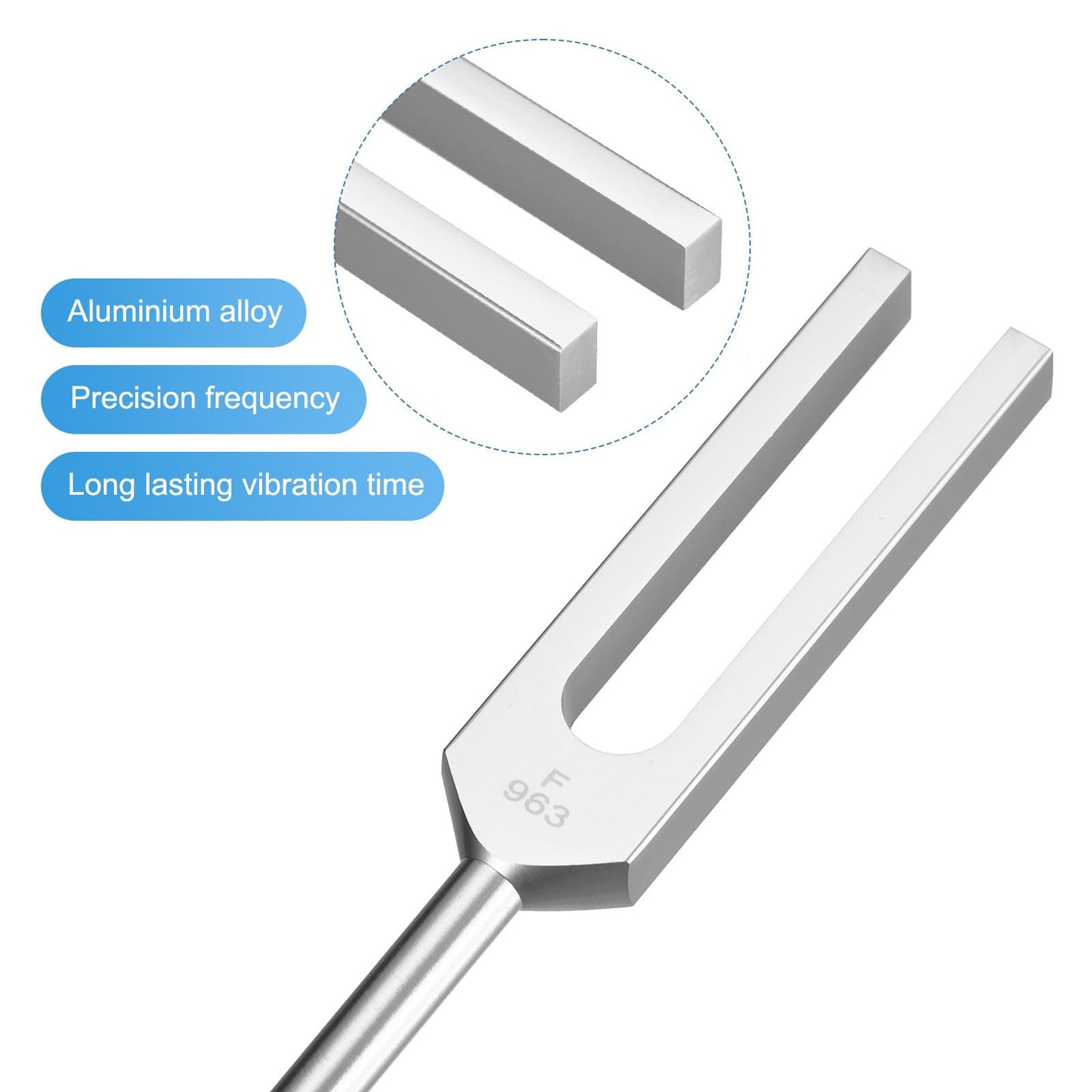 Adjustable Tuning Fork Set 5pcs for Sound Healing & Vibration Therapy