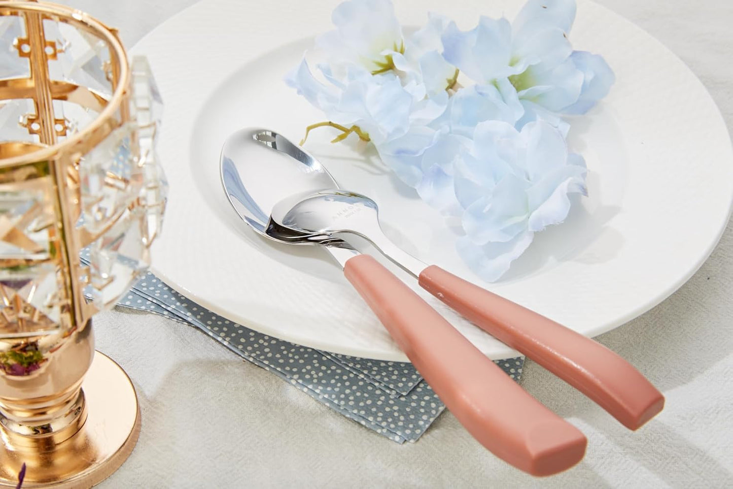 Stainless Steel Cutlery Set 20 Piece Flatware Ergonomic Handle Service