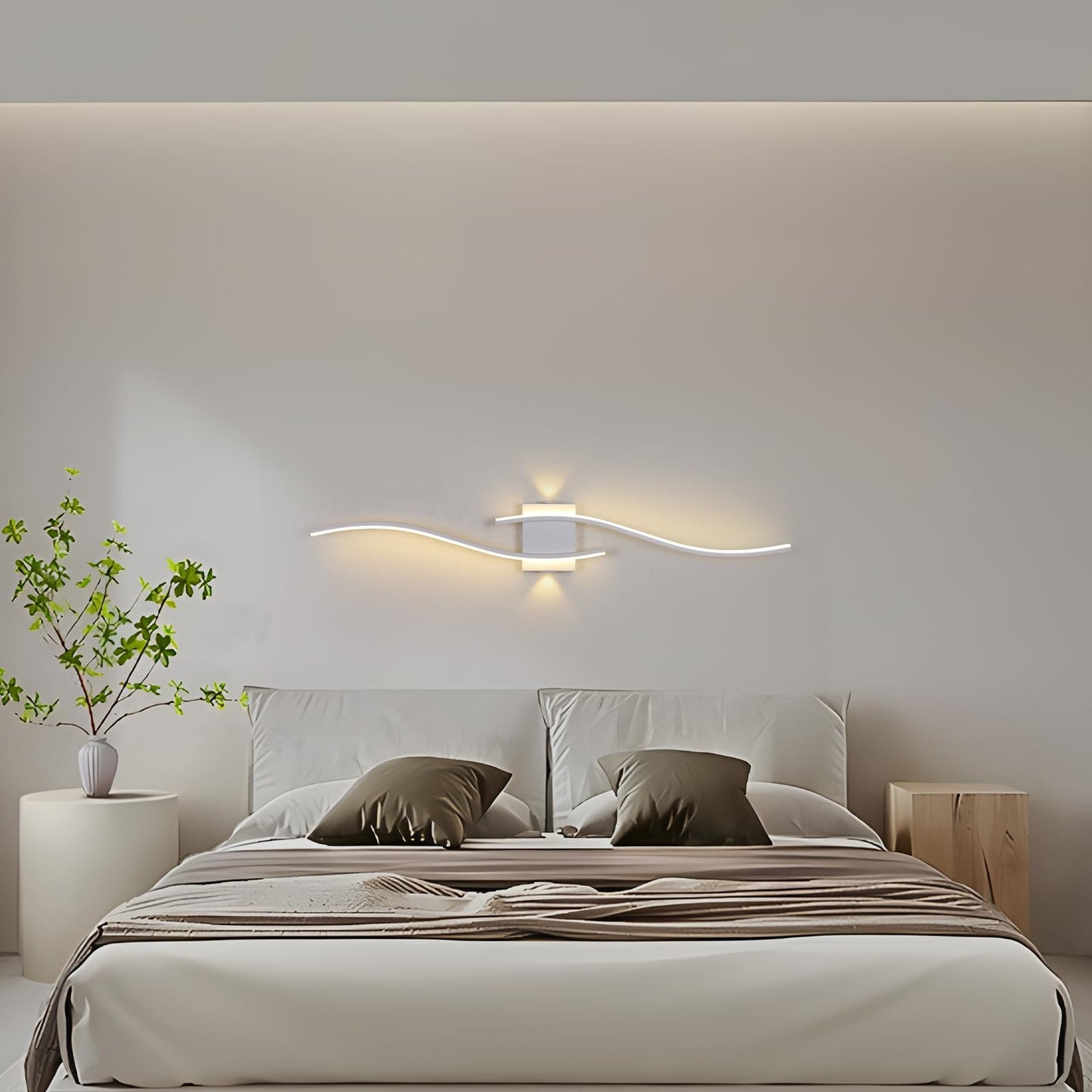 Modern LED Wall Light Linear Acrylic Bar Sconce Indoor Bedroom Living Room