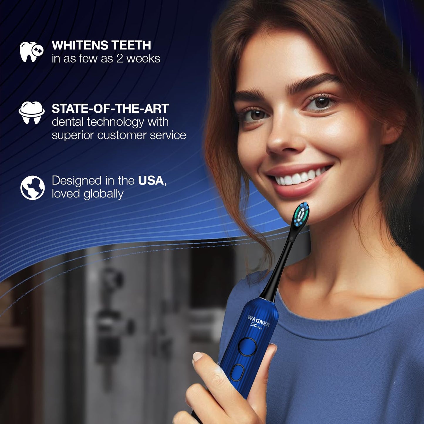 Sonic Electric Toothbrush Rechargeable Deep Clean Oral Care Brush