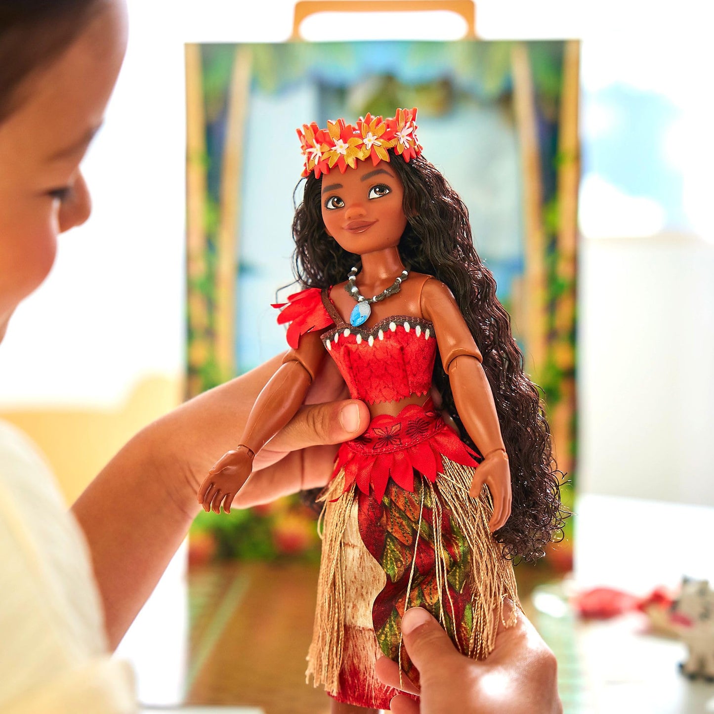 Disney Store Moana Story Doll with Pua 2 Outfits Accessories Play Stage