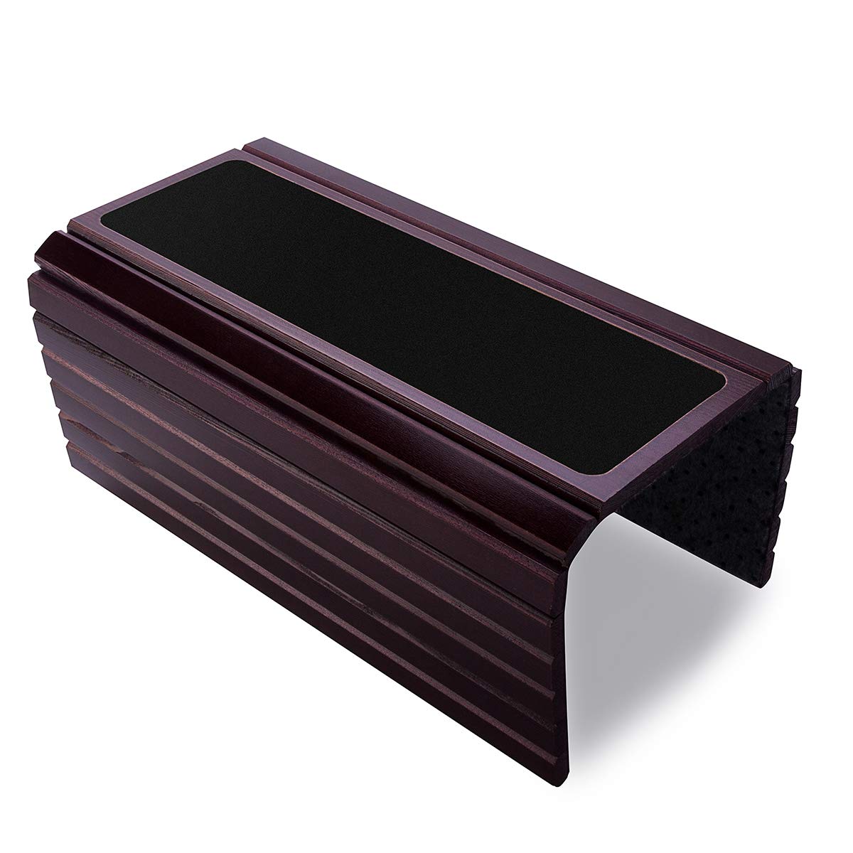 Bamboo Sofa Arm Tray Table Flexible Foldable Remote & Drinks Holder