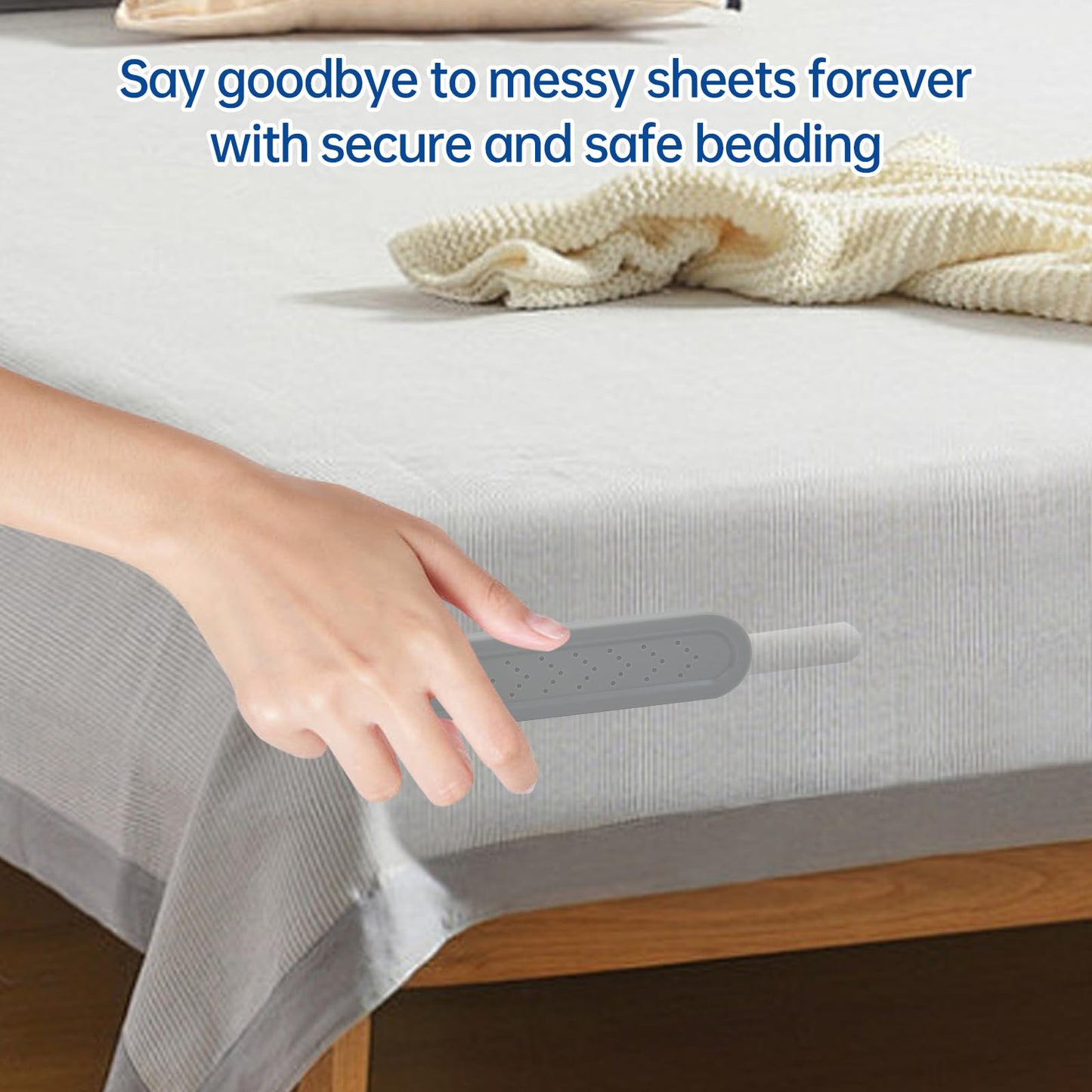 Bed Sheet Holder Clips Adjustable Lock Straps Mattress Fasteners