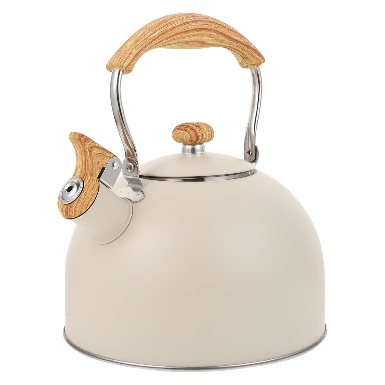 Lurrose 2.5L Whistling Tea Kettle Stainless Steel Teapot with Handle