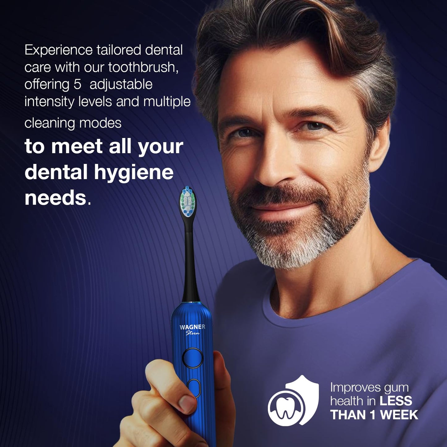Sonic Electric Toothbrush Rechargeable Deep Clean Oral Care Brush